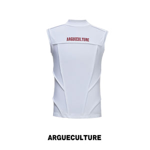 Structured Seam Sleeveless Tank Top | ARGUE CULTURE - White