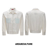 Floral Embroidered Linen Shirt Jacket | Argue - Linen