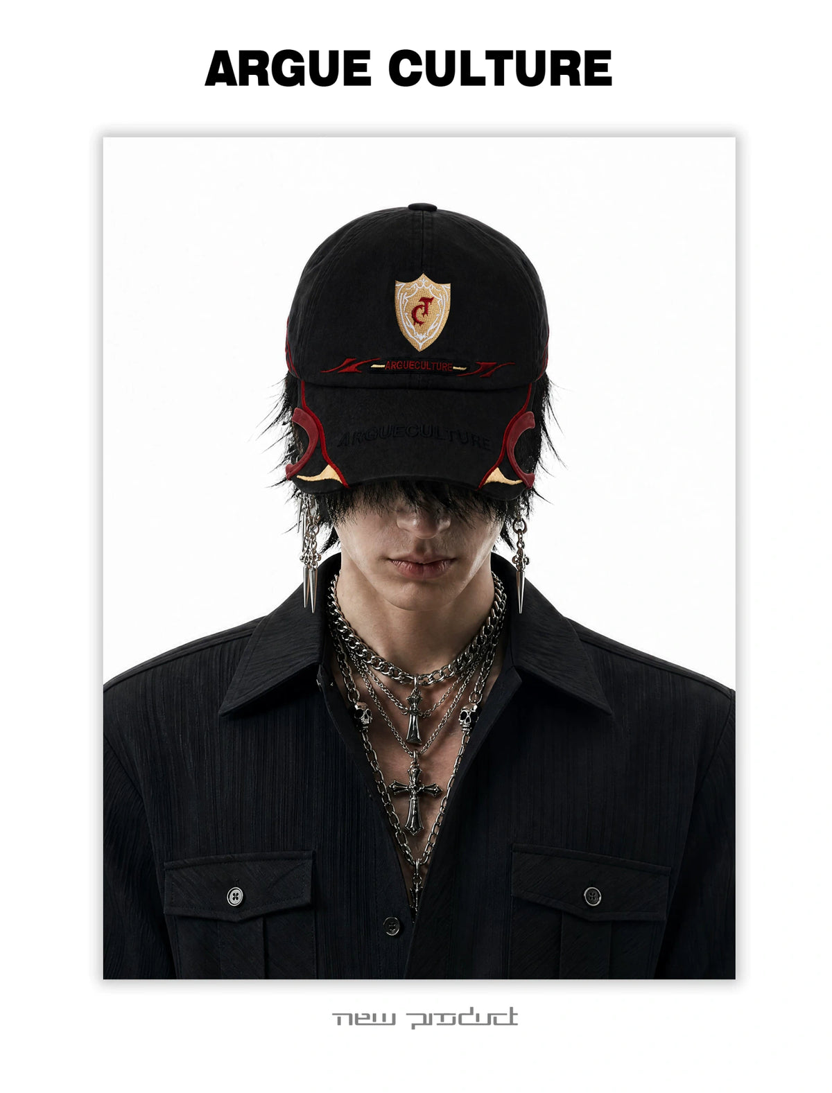 Embroidered Racing Baseball Cap in Washed Cotton Twill - description image 3
