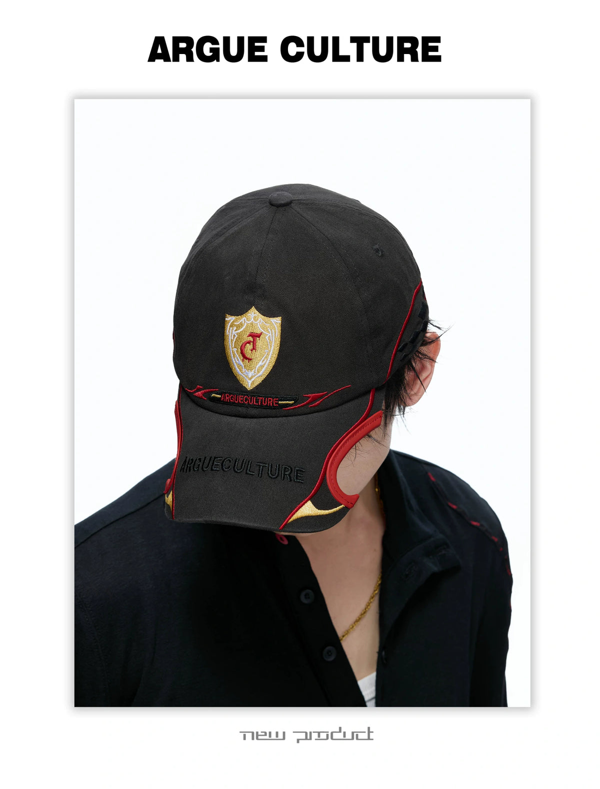 Embroidered Racing Baseball Cap in Washed Cotton Twill - description image 4