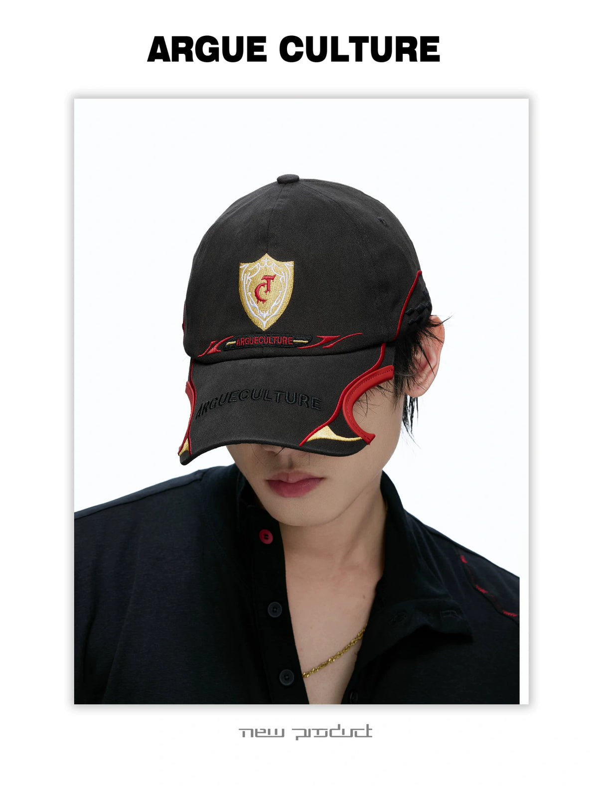Embroidered Racing Baseball Cap in Washed Cotton Twill - description image 5