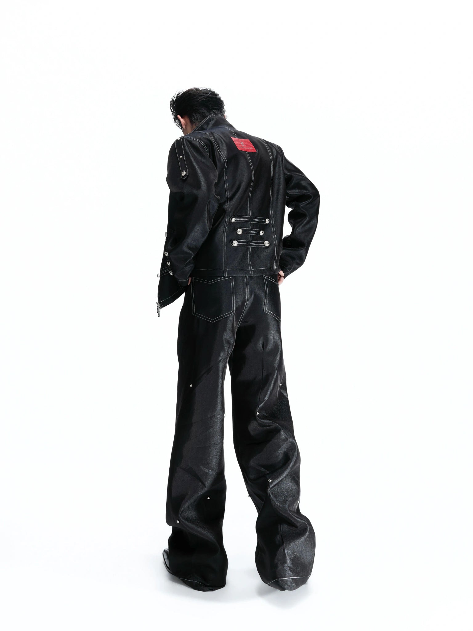 Napoleon Trim Short Jacket and Straight Pants - main image 2
