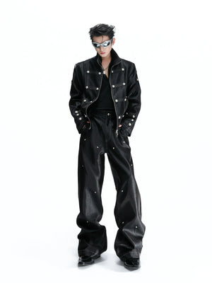 Napoleon Trim Short Jacket and Straight Pants - main image 5