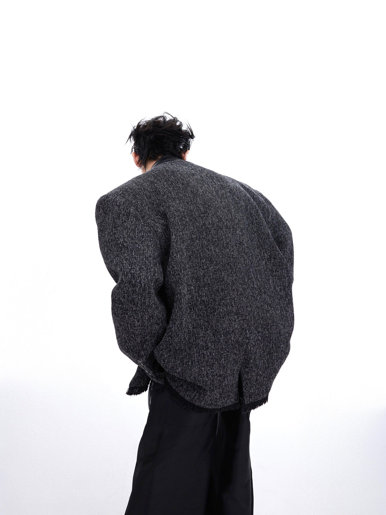 Deconstructed Double-Layer Blazer - Spring Streetwear Jacket