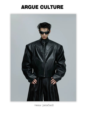 desc::3d-embossed-deconstructed-armor-moto-jacket-men-detail-img-1