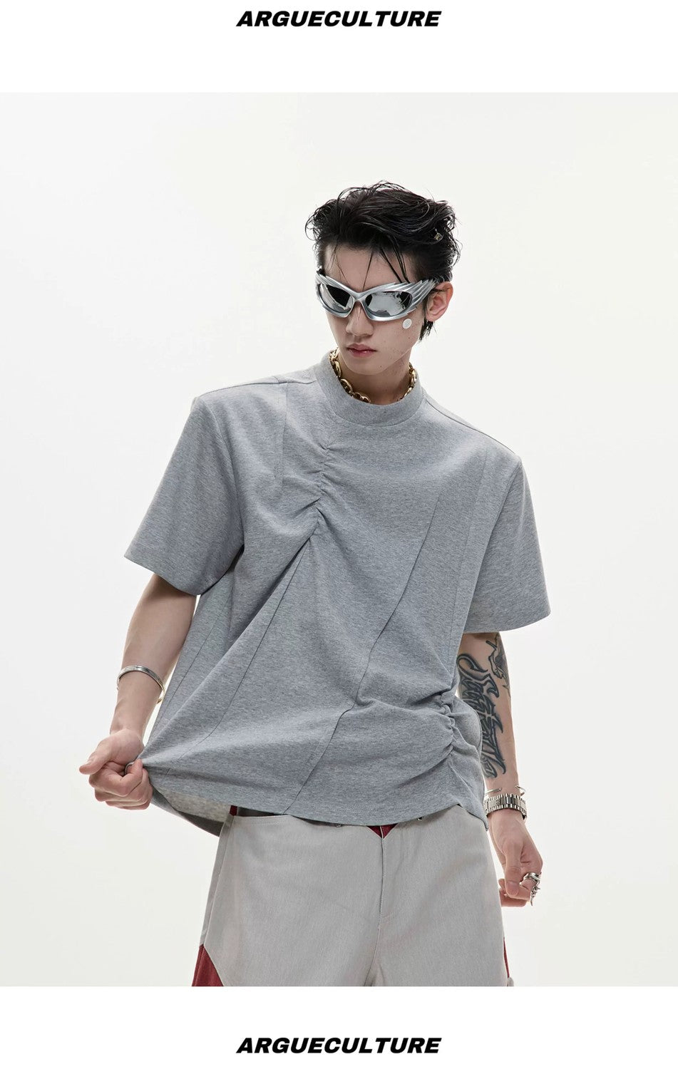 desc::3d-pleated-deconstructed-tee-relaxed-streetwear-fit-detail-img-9