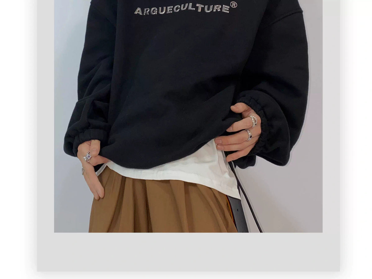 Metal Logo Fleece Hoodie | Relaxed Unisex Streetwear - description image 1
