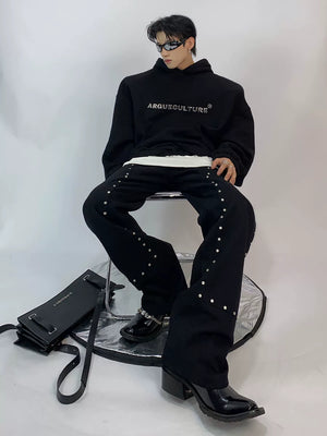 Metal Logo Fleece Hoodie | Relaxed Unisex Streetwear - main image 4