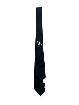 7cm Solid Metal Logo Tie | 146cm Polyester Necktie - main image 5