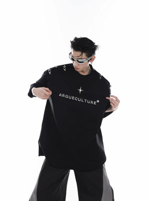 Cropped 3D Print Short-Sleeve Tee | Unisex Streetwear - main image 2