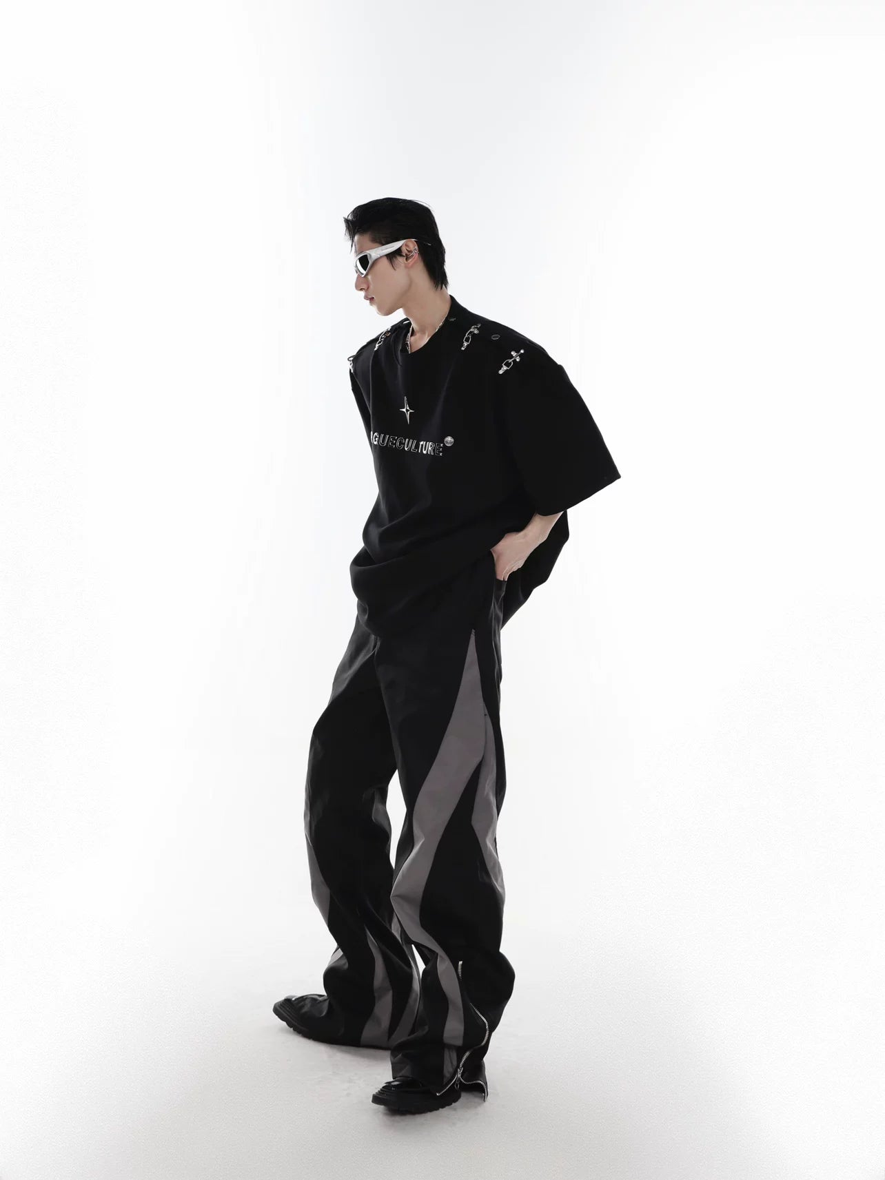 Cropped 3D Print Short-Sleeve Tee | Unisex Streetwear - main image 3