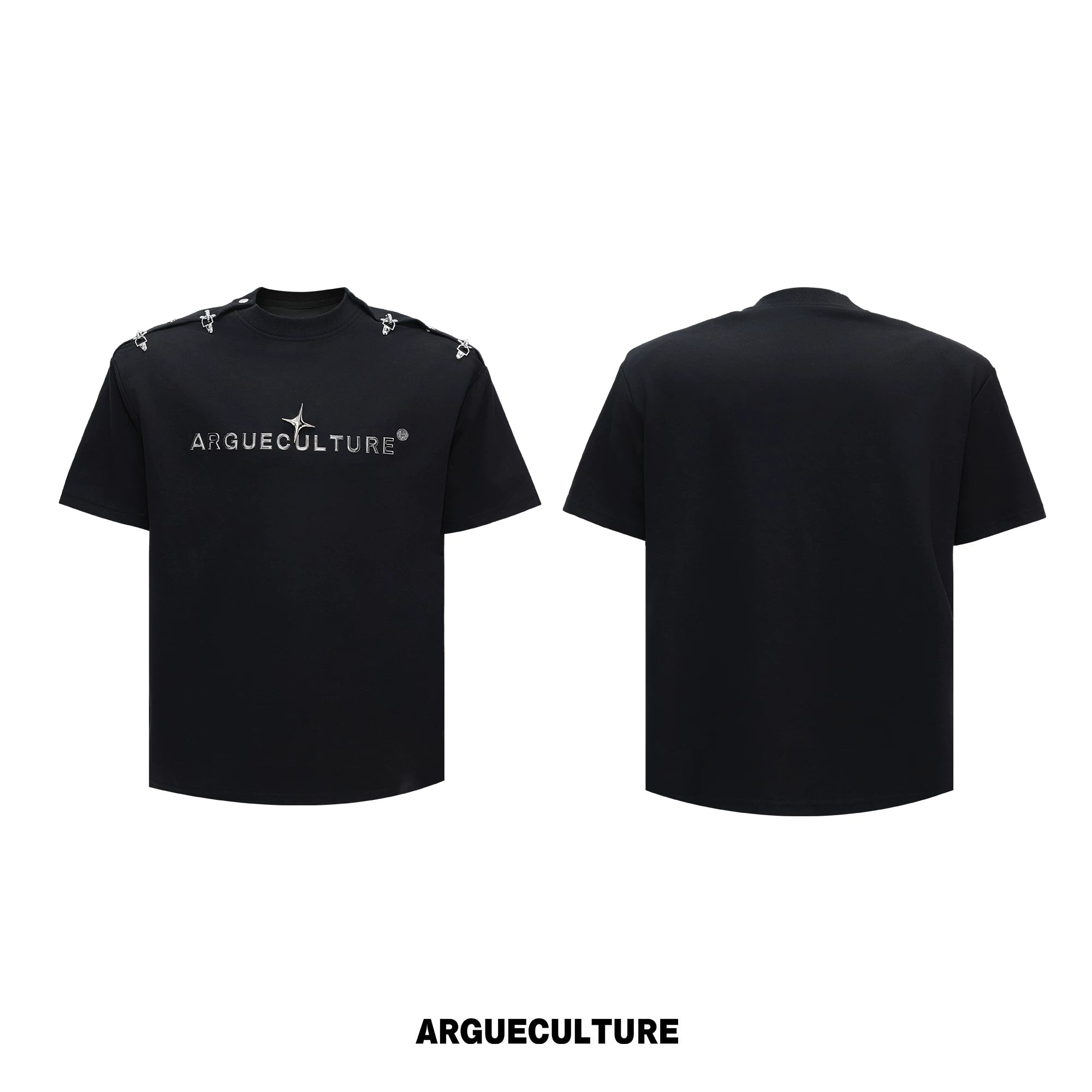 Cropped 3D Print Short-Sleeve Tee | Unisex Streetwear - Black Top