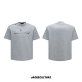 Cropped 3D Print Short-Sleeve Tee | Unisex Streetwear - Gray Top