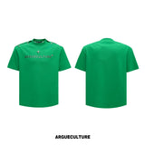 Cropped 3D Print Short-Sleeve Tee | Unisex Streetwear - Dark Green Top