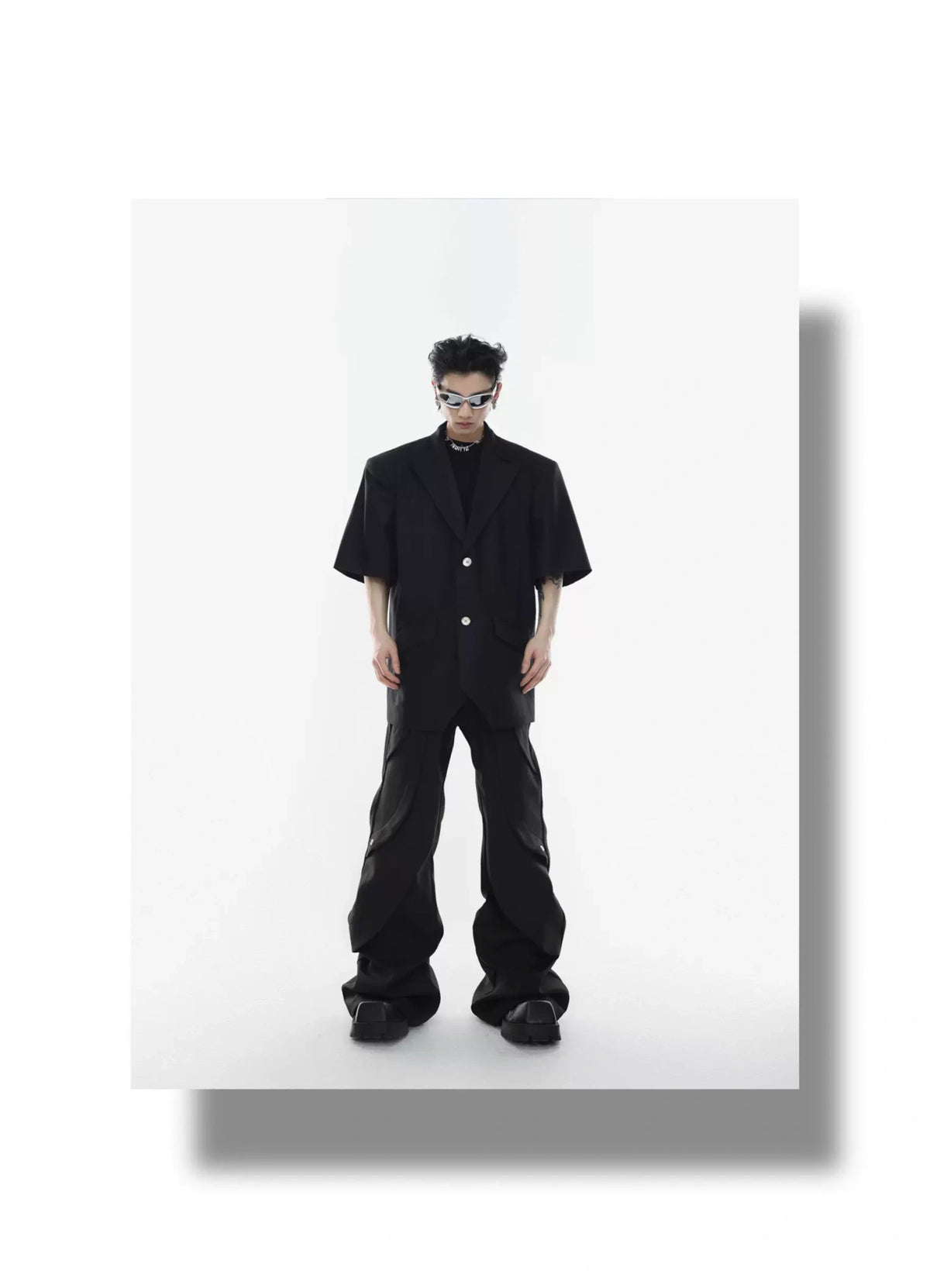 High-Rise Button-Detail Trousers | Punk Tailoring - description image 5