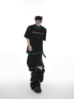 Gradient Metal Print Shoulder T-Shirt | Relaxed Fit - main image 5