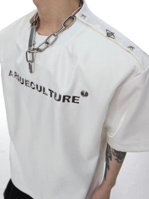 Relaxed Liquid-Finish Shoulder-Button T-Shirt - main image 2