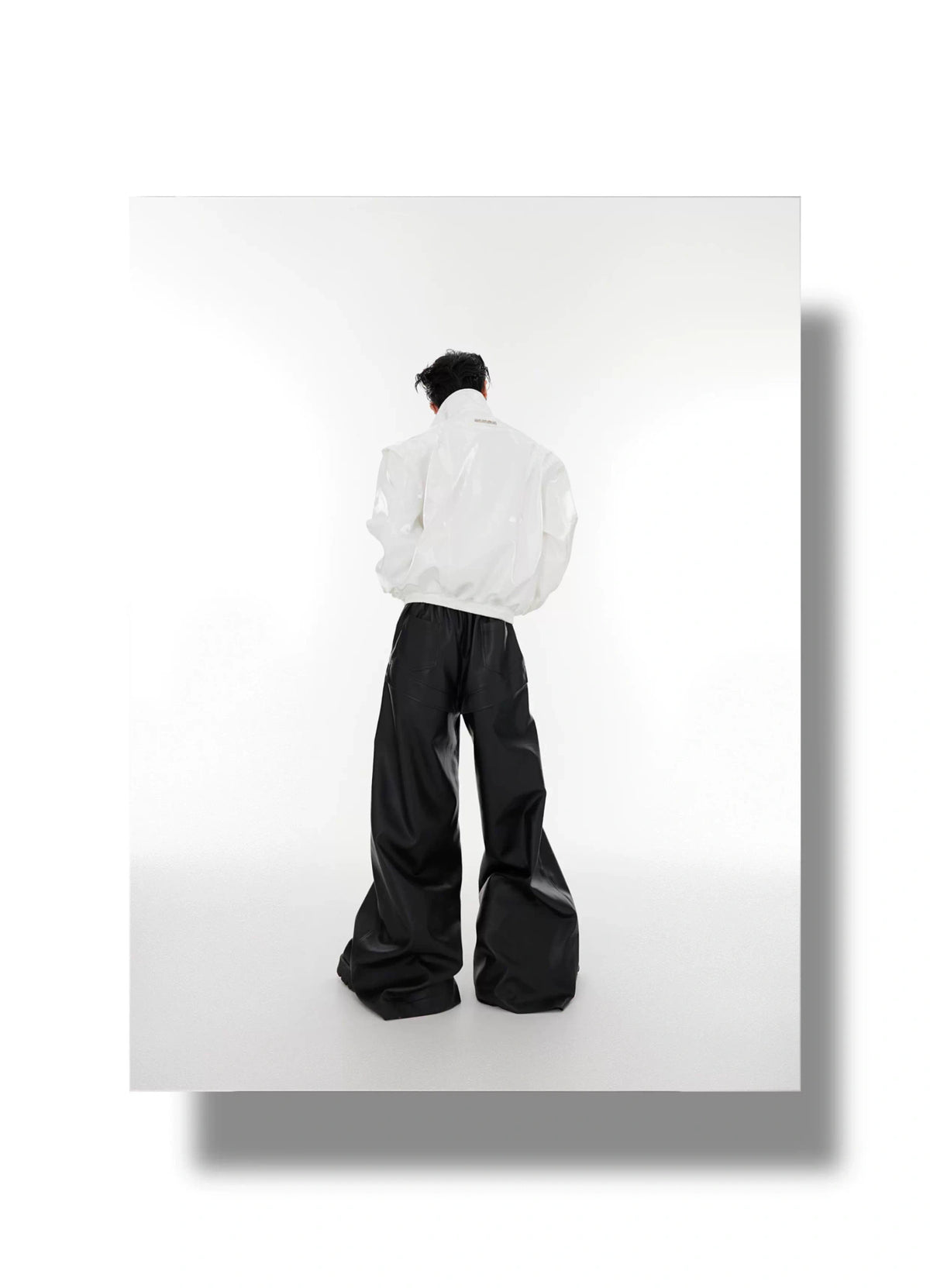 Asymmetrical Short Jacket with Metal Detail | Streetwear - description image 5