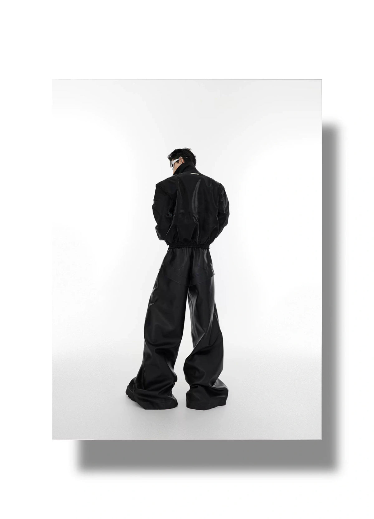 Asymmetrical Short Jacket with Metal Detail | Streetwear - description image 10