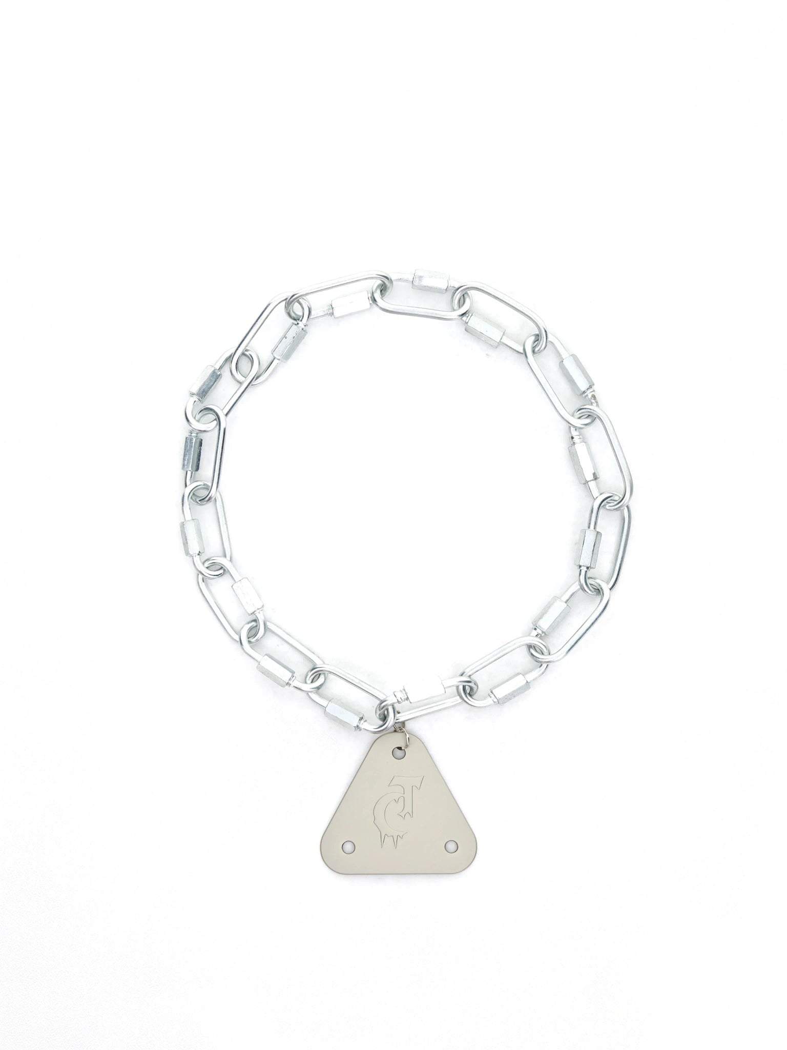 Metal Triangle Pendant Necklace | Avant-Garde Streetwear - main image 5