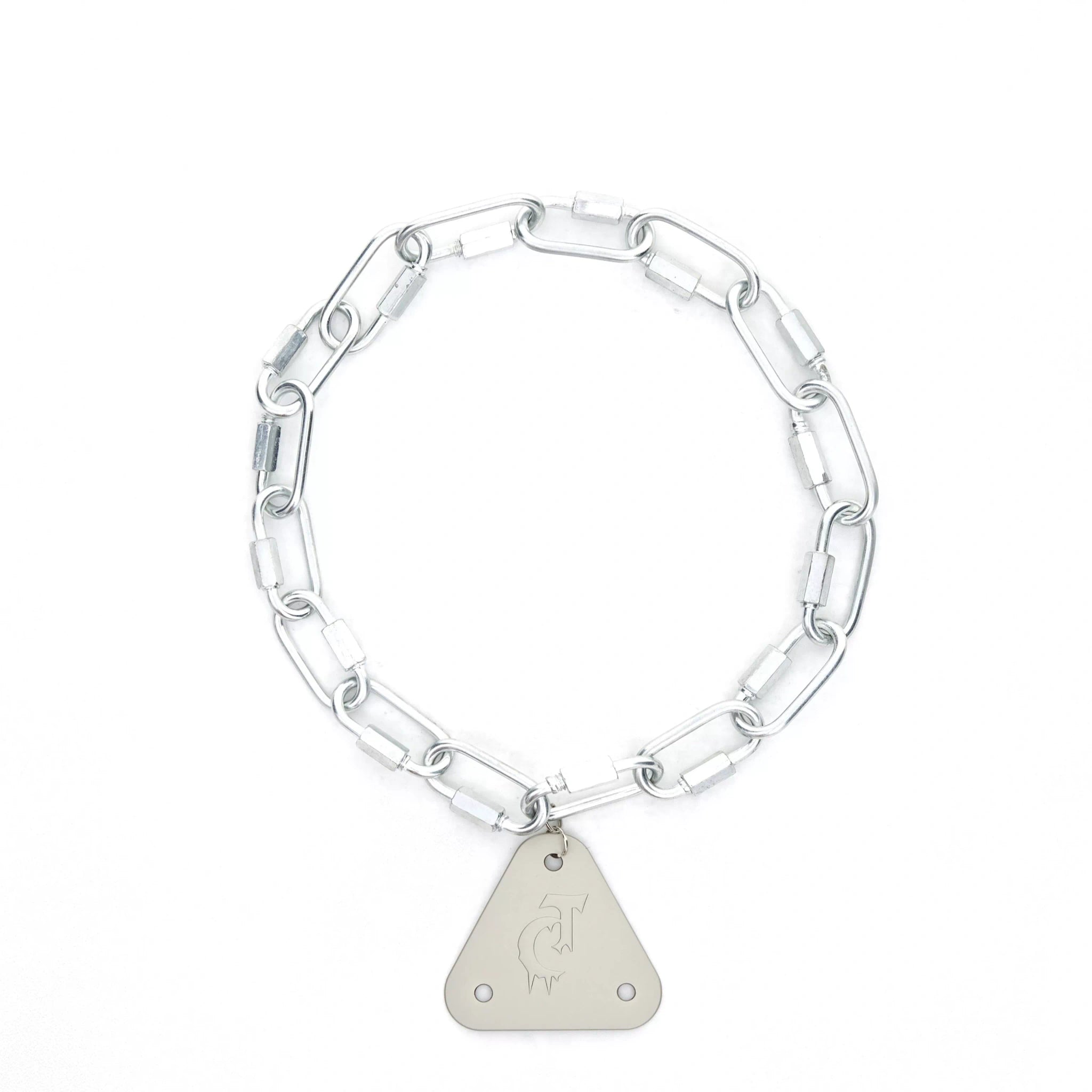 Metal Triangle Pendant Necklace | Avant-Garde Streetwear - Silver