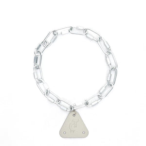 Metal Triangle Pendant Necklace | Avant-Garde Streetwear - Silver