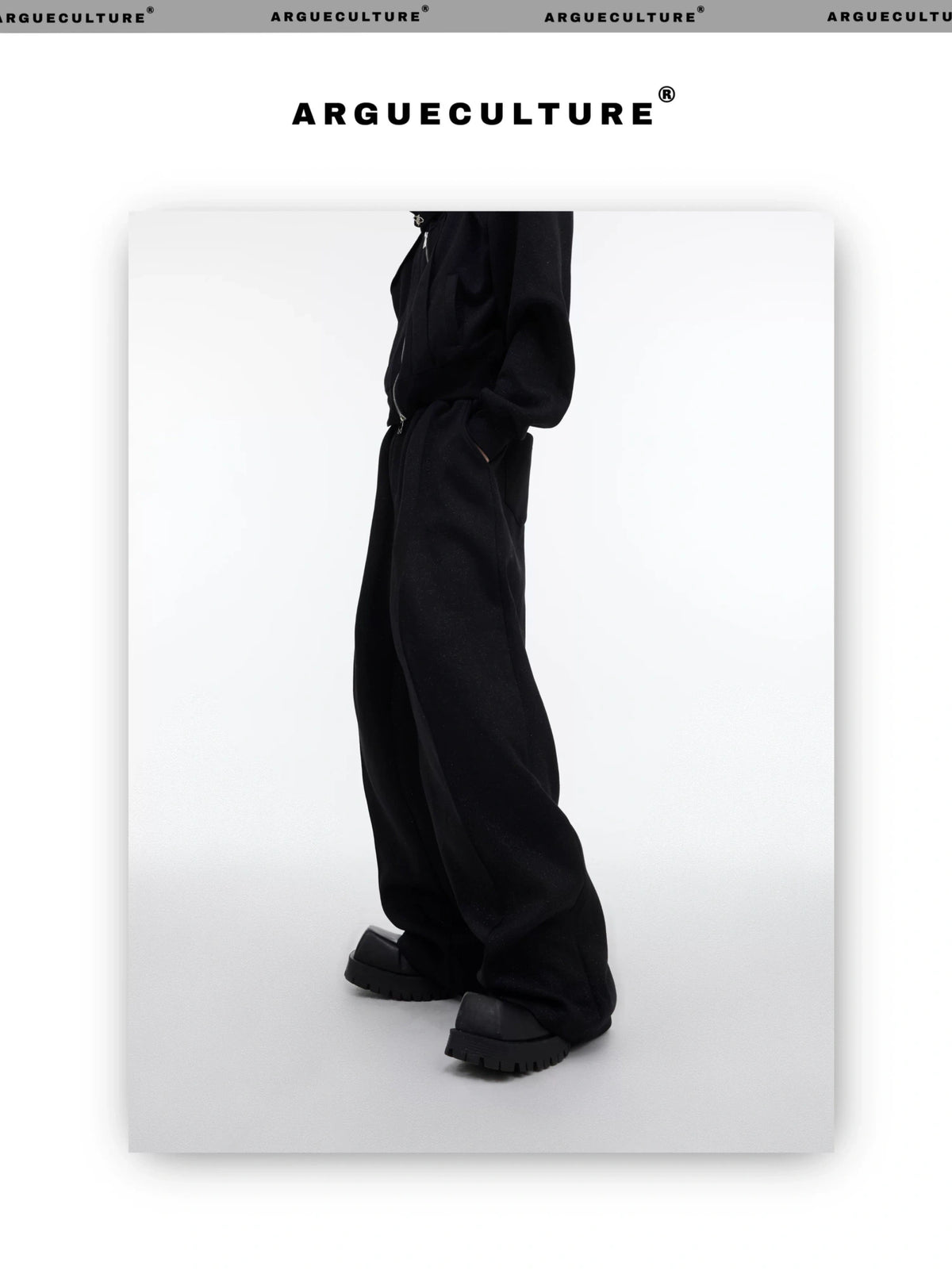 Shimmer Zip Hoodie & Pants Set | Avant-Garde Streetwear - description image 7