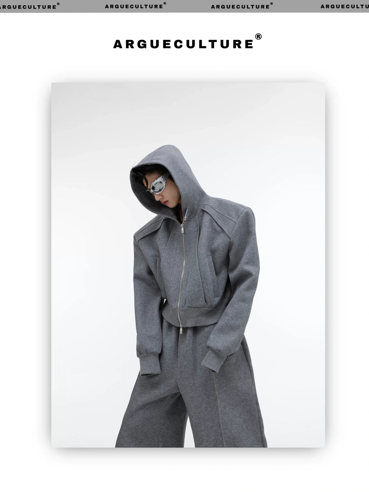 Shimmer Zip Hoodie & Pants Set | Avant-Garde Streetwear - description image 10