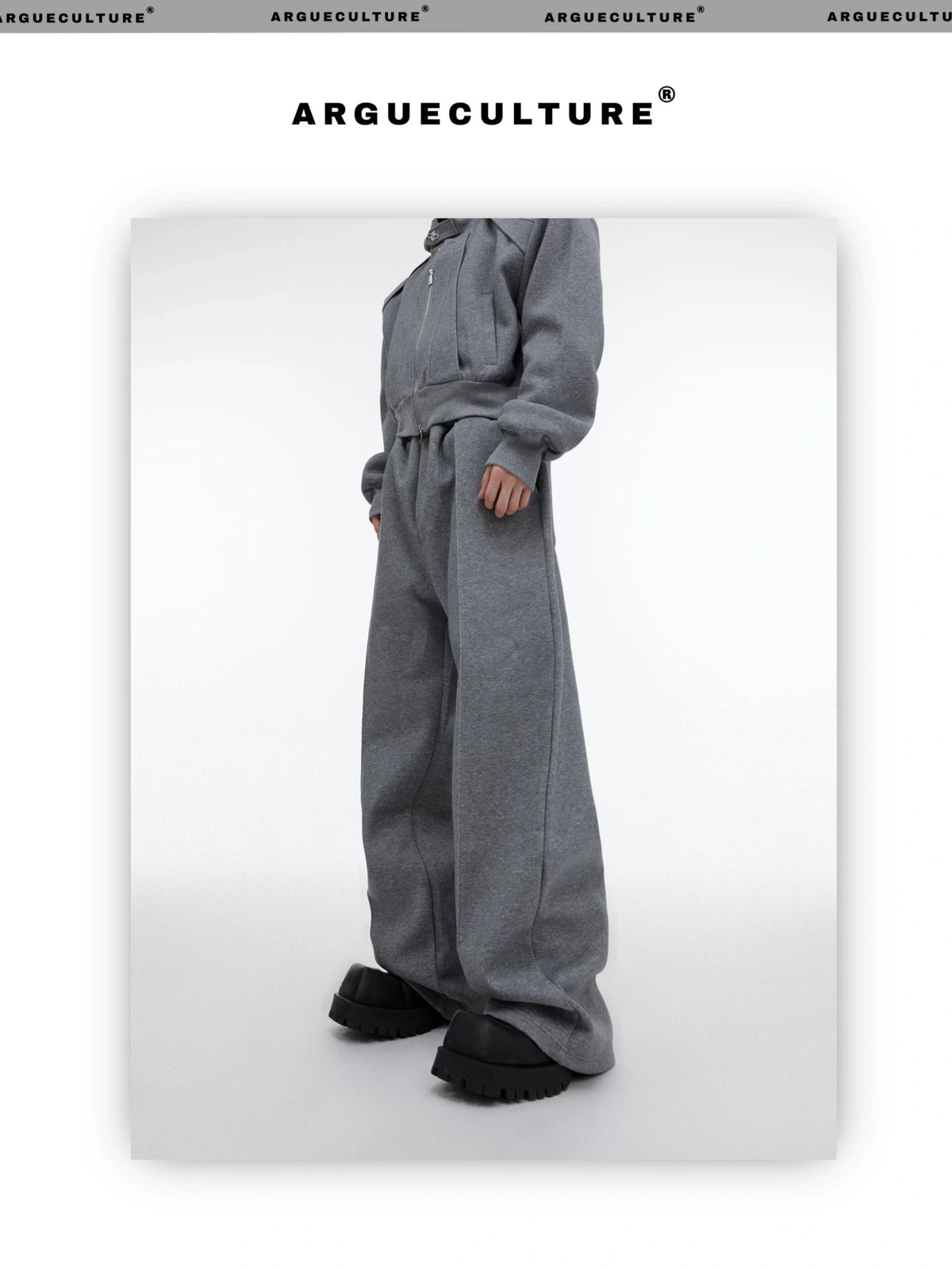 Shimmer Zip Hoodie & Pants Set | Avant-Garde Streetwear - description image 14