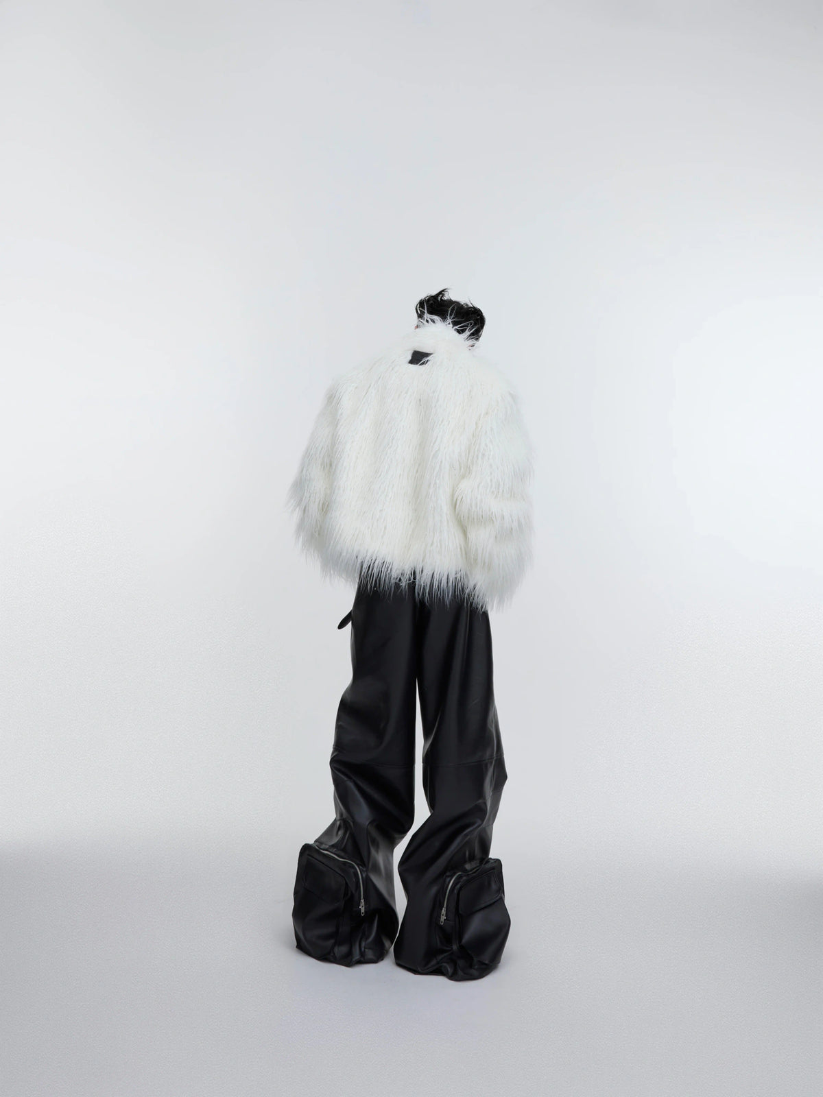 Wave-Textured Cotton Padded Jacket | Zip-Front Layer - main image 3
