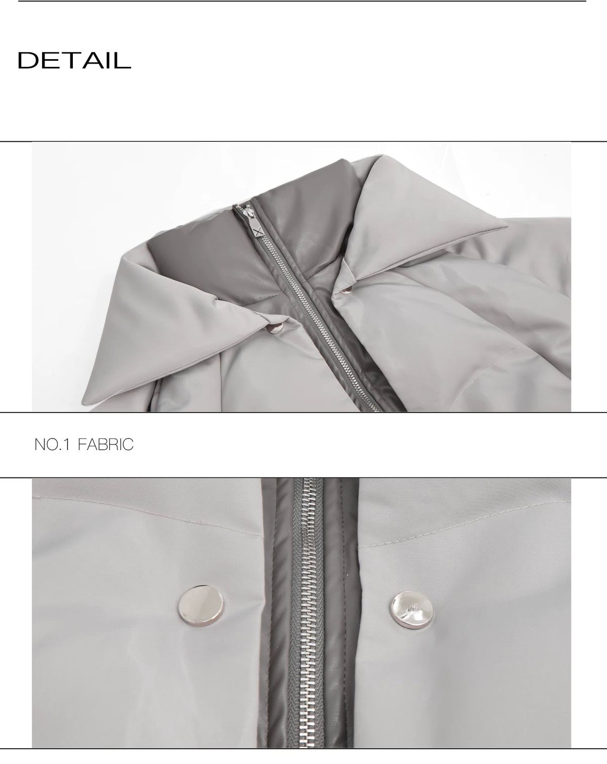 Liquid Sheen Layered Padded Jacket | Relaxed Fit - description image 20