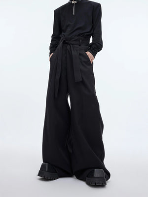 High-Waist Relaxed Utility Trousers | Unisex Streetwear - main image 1