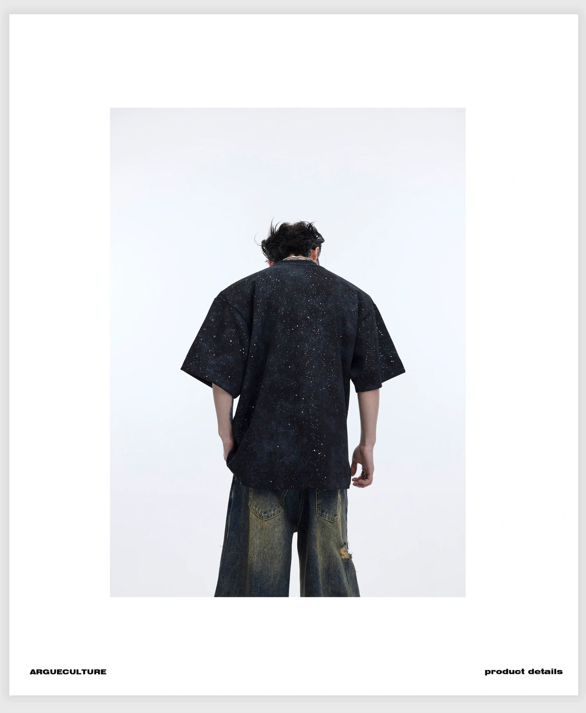 Metal Logo Shoulder-Pad T-Shirt | Relaxed Cotton - description image 4