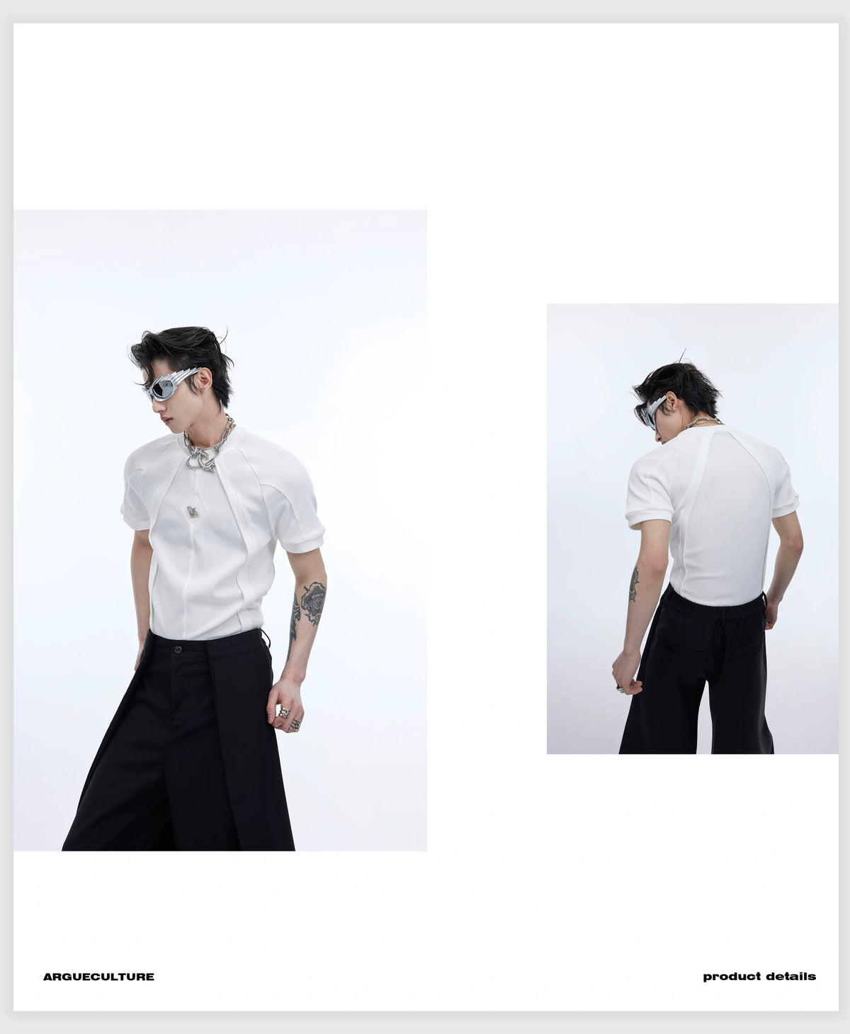 Deconstructed Slim-Fit Unisex T-Shirt | Short Sleeve - description image 3