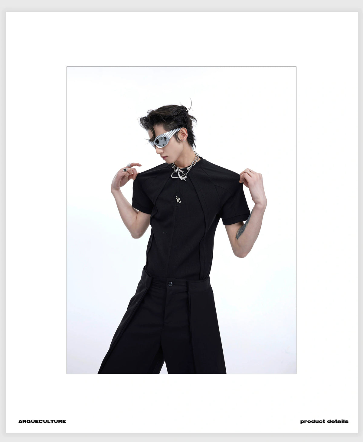 Deconstructed Slim-Fit Unisex T-Shirt | Short Sleeve - description image 8