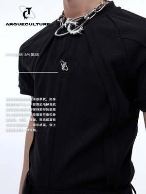 Deconstructed Slim-Fit Unisex T-Shirt | Short Sleeve - main image 3