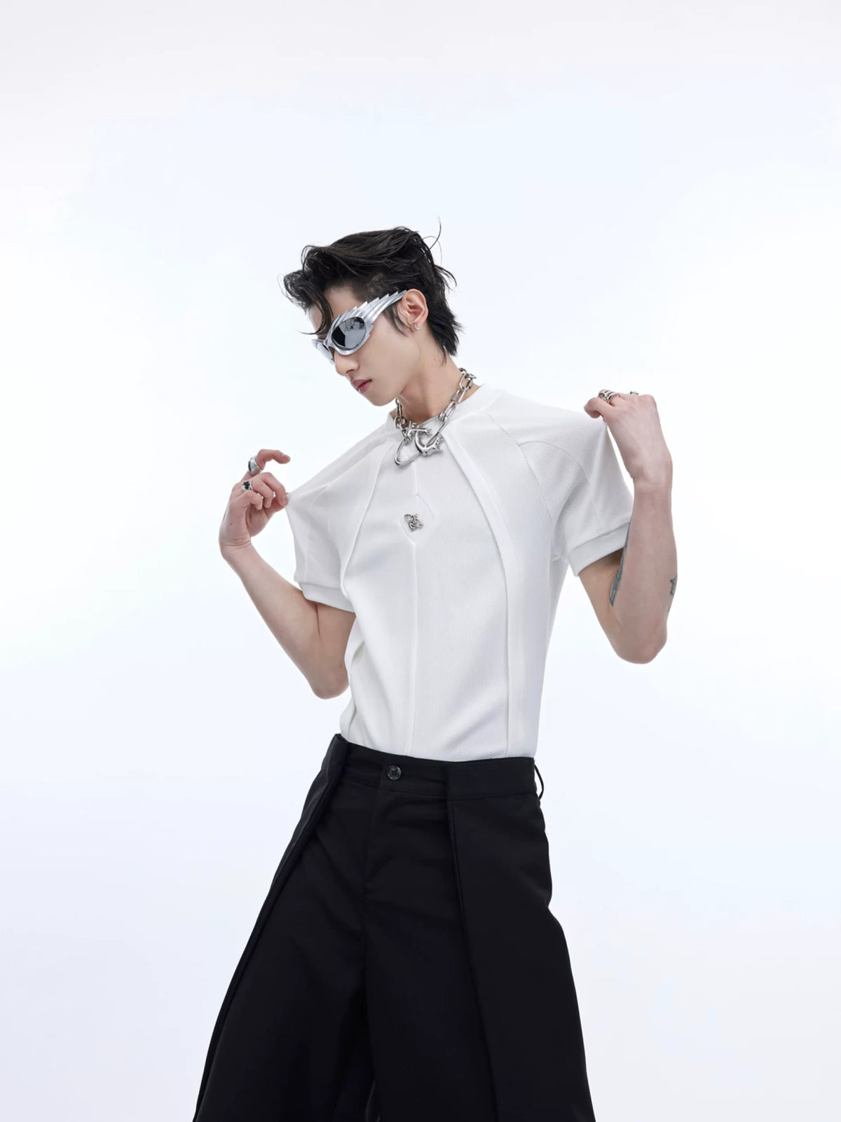 Deconstructed Slim-Fit Unisex T-Shirt | Short Sleeve - main image 4