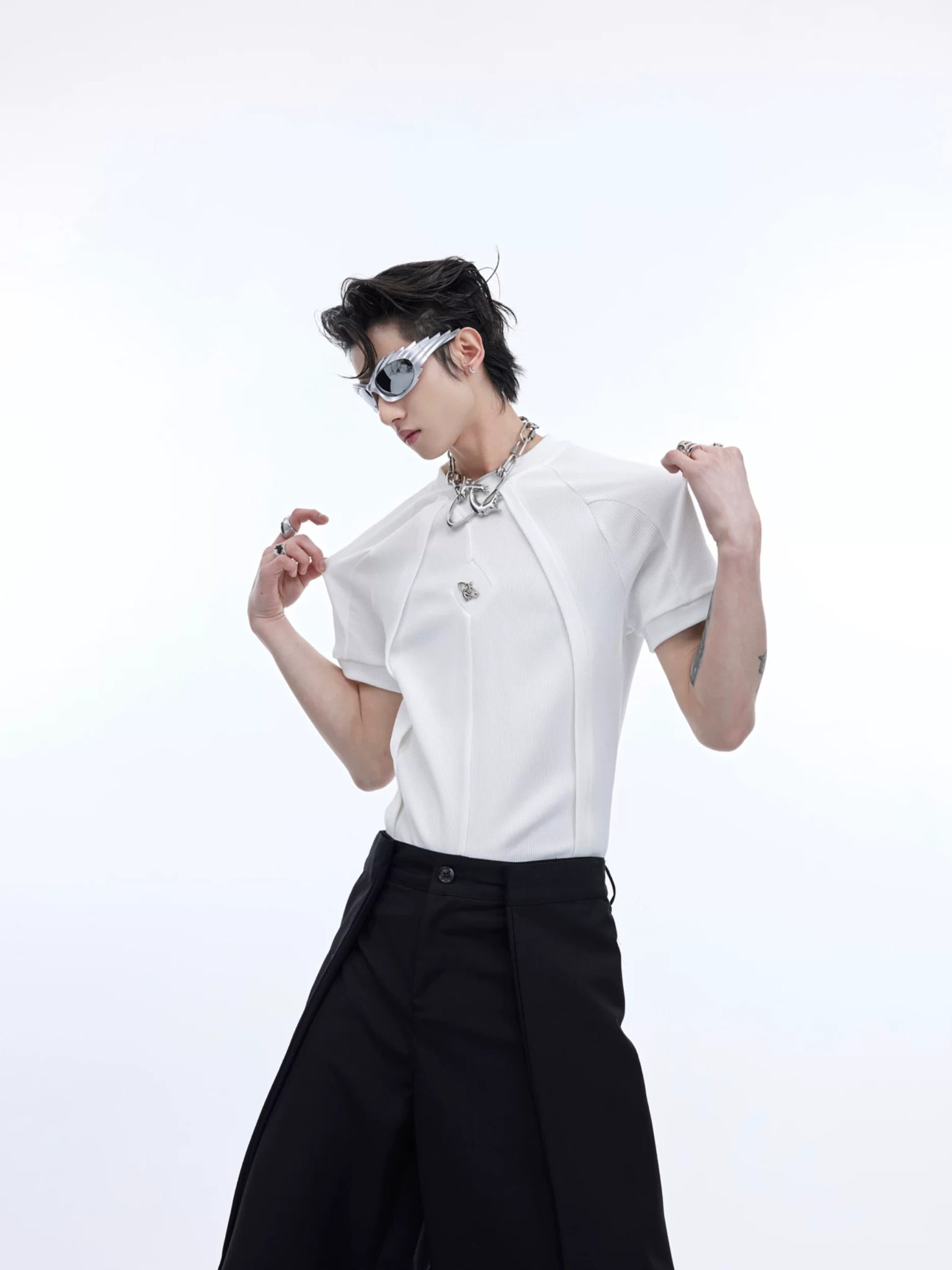 Deconstructed Slim-Fit Unisex T-Shirt | Short Sleeve - main image 4