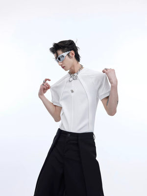 Deconstructed Slim-Fit Unisex T-Shirt | Short Sleeve - main image 4