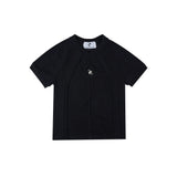 Deconstructed Slim-Fit Unisex T-Shirt | Short Sleeve - Black
