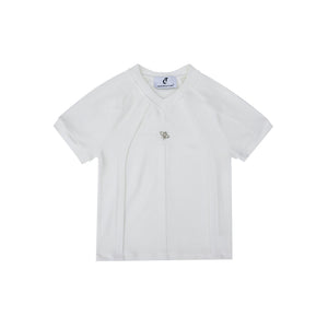 Deconstructed Slim-Fit Unisex T-Shirt | Short Sleeve - White