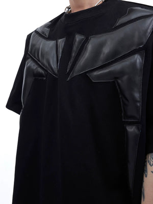 3D Relief Spliced Oversized T-Shirt | Unisex Streetwear - main image 5