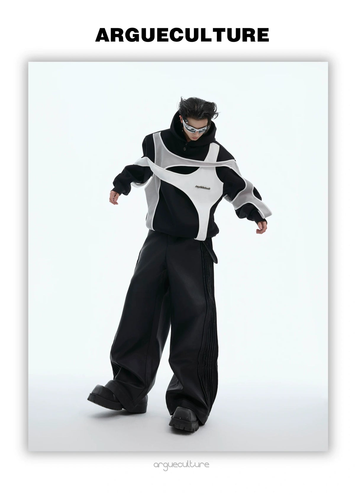 Deconstructed Layered Shoulder-Pad Tee | Streetwear - description image 7