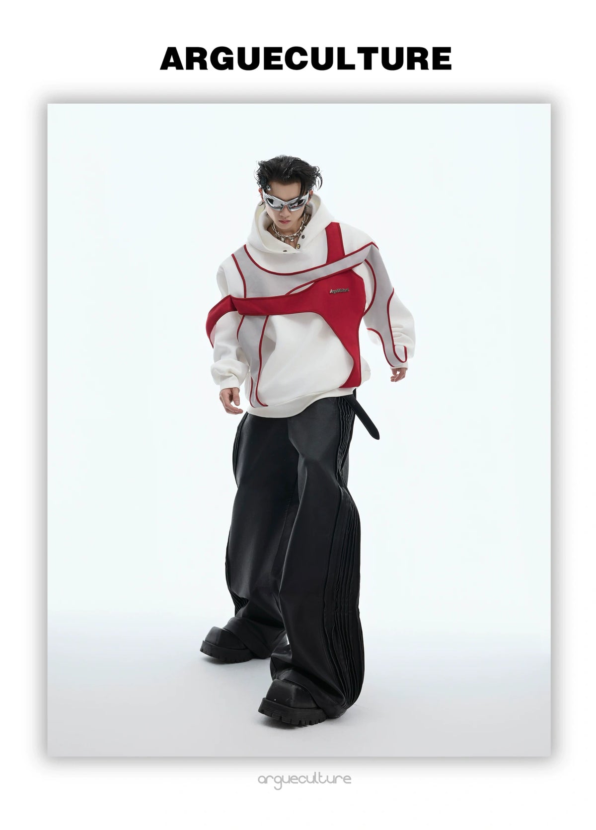 Deconstructed Layered Shoulder-Pad Tee | Streetwear - description image 16