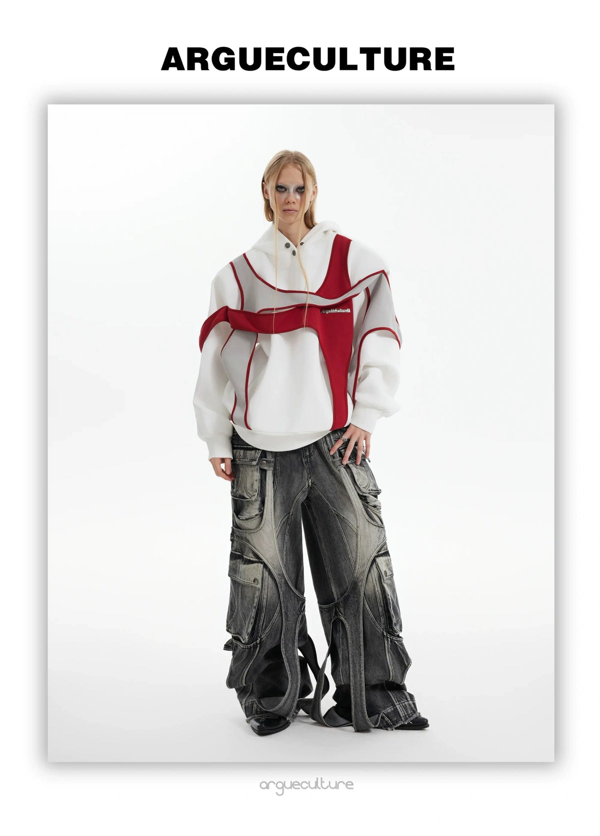 Deconstructed Layered Shoulder-Pad Tee | Streetwear - description image 17