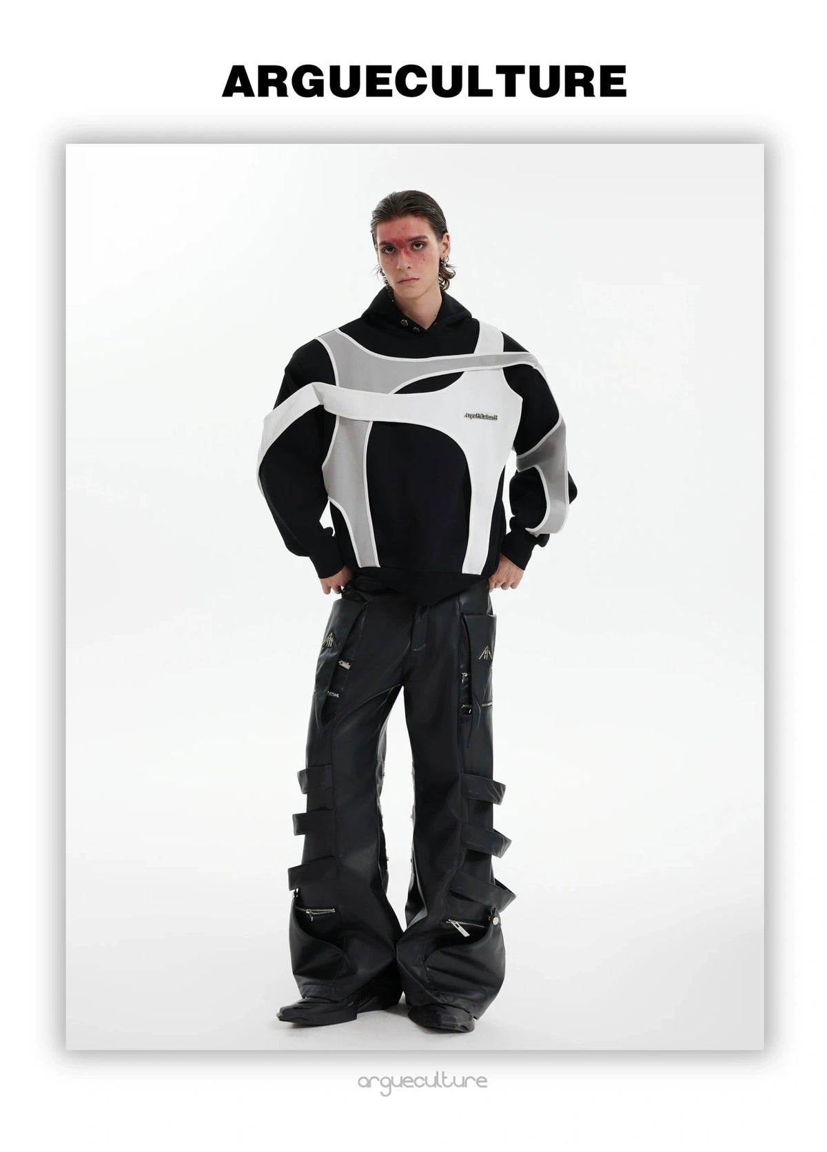 Deconstructed Layered Shoulder-Pad Tee | Streetwear - description image 18