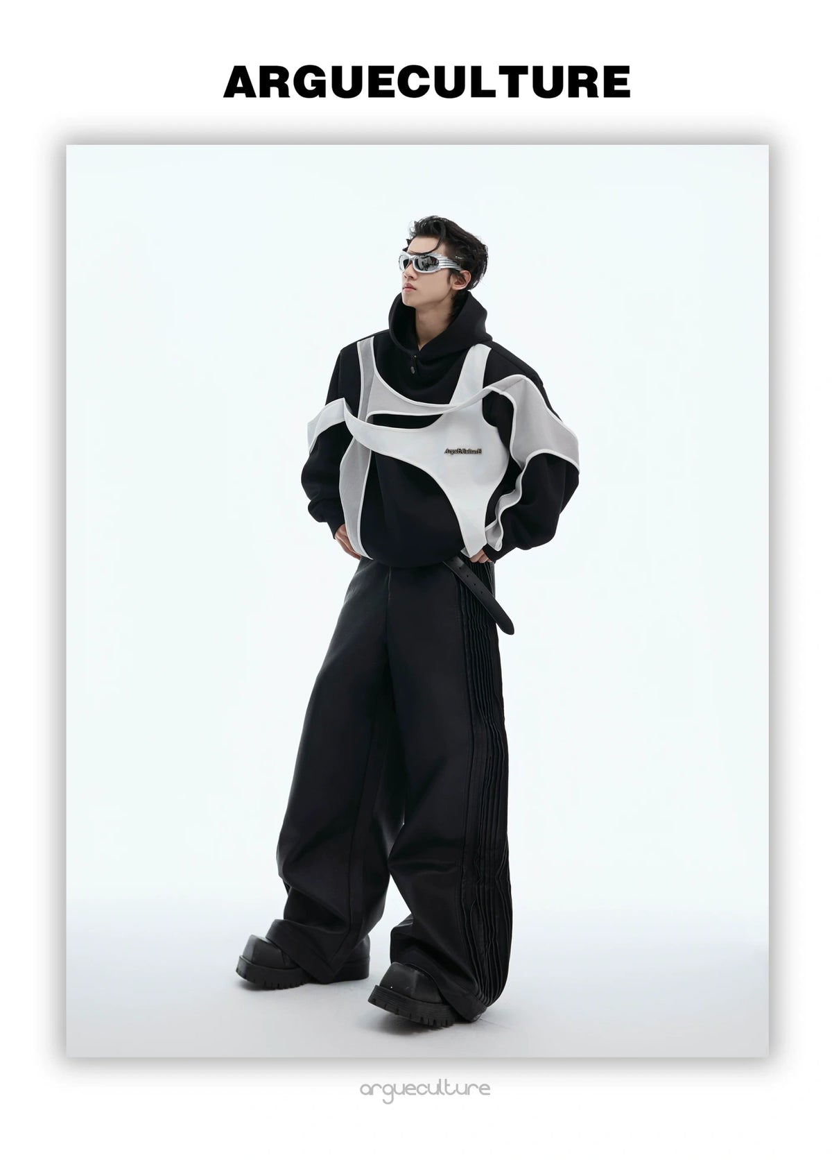Deconstructed Layered Shoulder-Pad Tee | Streetwear - description image 20