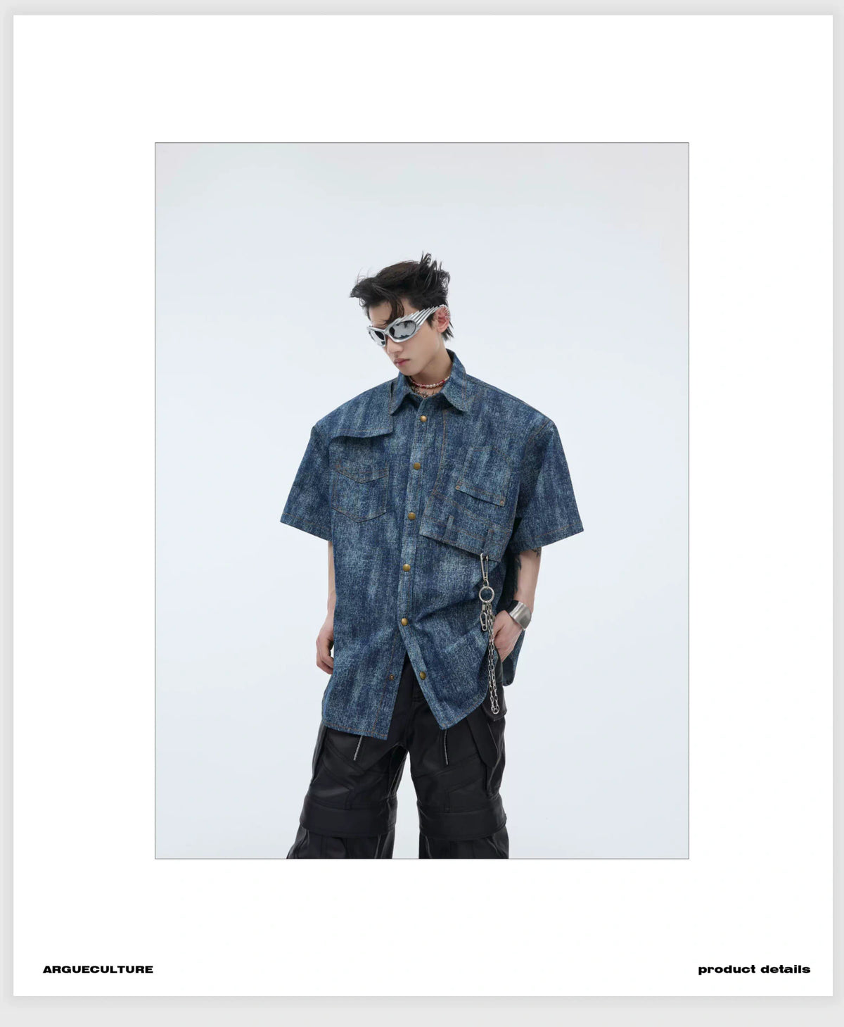 Cotton Tie-Dye Gradient Polo Shirt | Relaxed Fit - description image 5