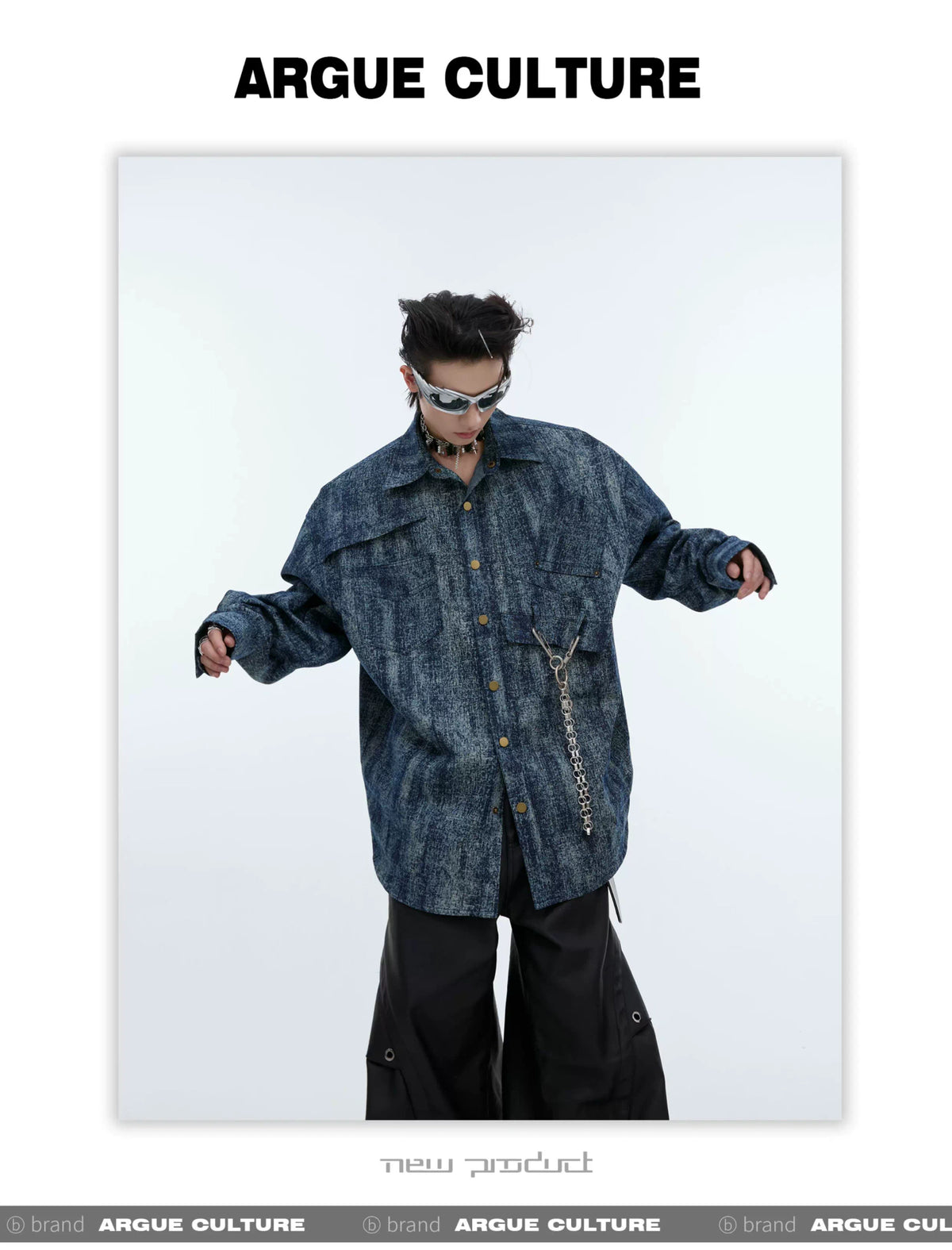 Cotton Tie-Dye Gradient Polo Shirt | Relaxed Fit - description image 6