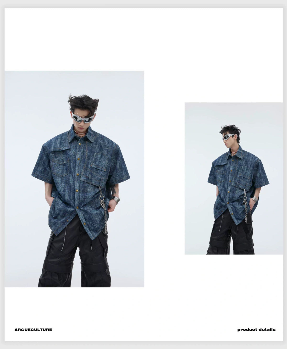 Cotton Tie-Dye Gradient Polo Shirt | Relaxed Fit - description image 7